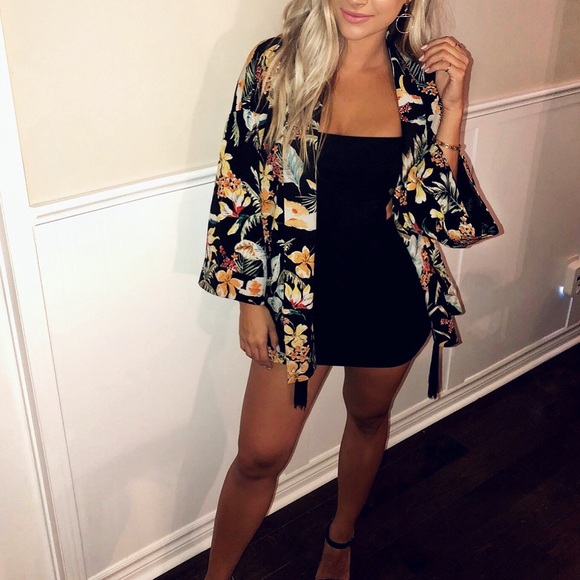 Floral blazer kimono - Picture 5 of 9